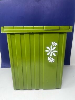 1960’s Fesco Y-123 Avocado Green Flip lid Wastebasket